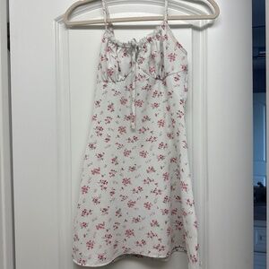 White floral dress